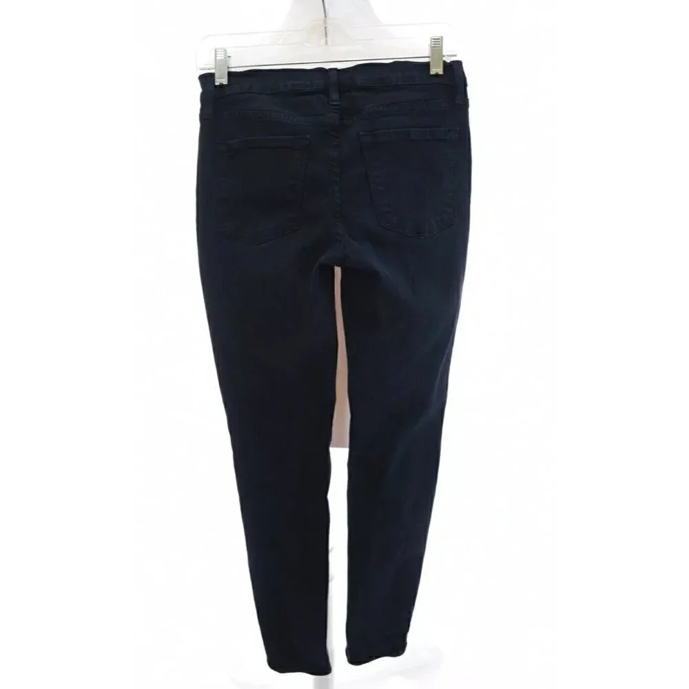 Frame Sz 27 Jeans Jeanne Le Skinny Deep Blue Dive Ankle Stretch Dark Wash Denim